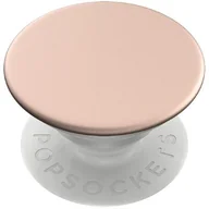 Uchwyty samochodowe do telefonów - PopSockets PopGrip  wysuwany cokół i uchwyt do smartfonów i tabletów z wymiennym topem  różowe złoto aluminium - miniaturka - grafika 1