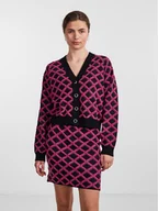 Swetry damskie - YAS Kardigan 26031038 Różowy Regular Fit - miniaturka - grafika 1