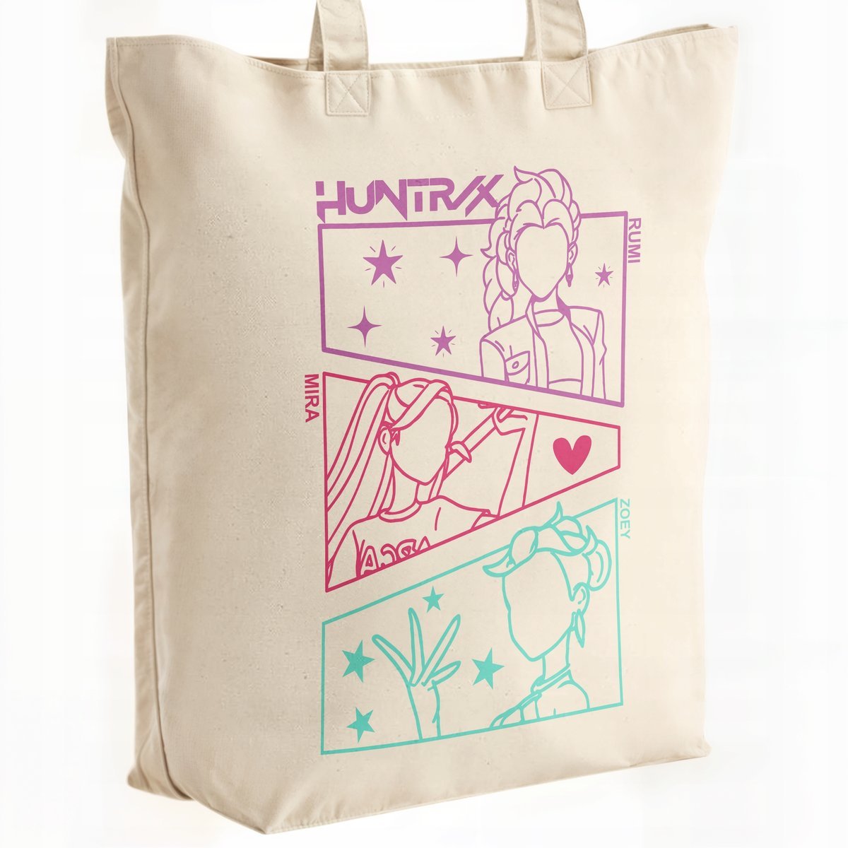 Torba bawełniana premium KPopowe Łowczynie Demonów Huntrix Saja Dla Fanów