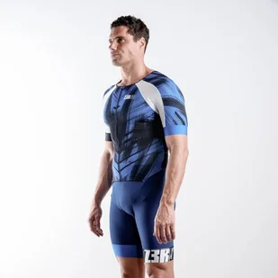 ZEROD Strój triathlonowy RACER TT SUIT blue vivacity - Bielizna sportowa męska - miniaturka - grafika 7
