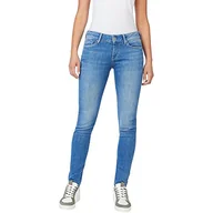Spodnie damskie - Pepe Jeans Soho Dżinsy Damskie, Niebieski (Denim-mg7), 25W x 30L - miniaturka - grafika 1