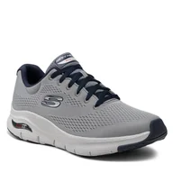 Sneakersy damskie - SKECHERS Sneakersy Arch Fit 232040/GYNV Gray/Navy - miniaturka - grafika 1