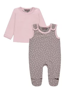 Komplet dziewczęcy, Bluzka z długim rękawem, Śpiochy, szaro-różowy, Kanz - Śpiochy dla niemowląt - miniaturka - grafika 1