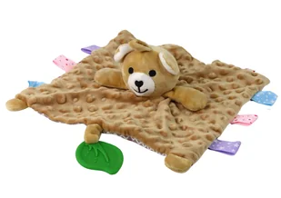 Miś Pluszowa Przytulanka Kocyk Wypustki Gryzak Grzechotka - Zabawki interaktywne dla dzieci - miniaturka - grafika 2