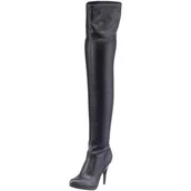 Kozaki damskie - Buffalo London Kozaki za kolano, czarny - Czarny Czarny 01-37 eu - miniaturka - grafika 1