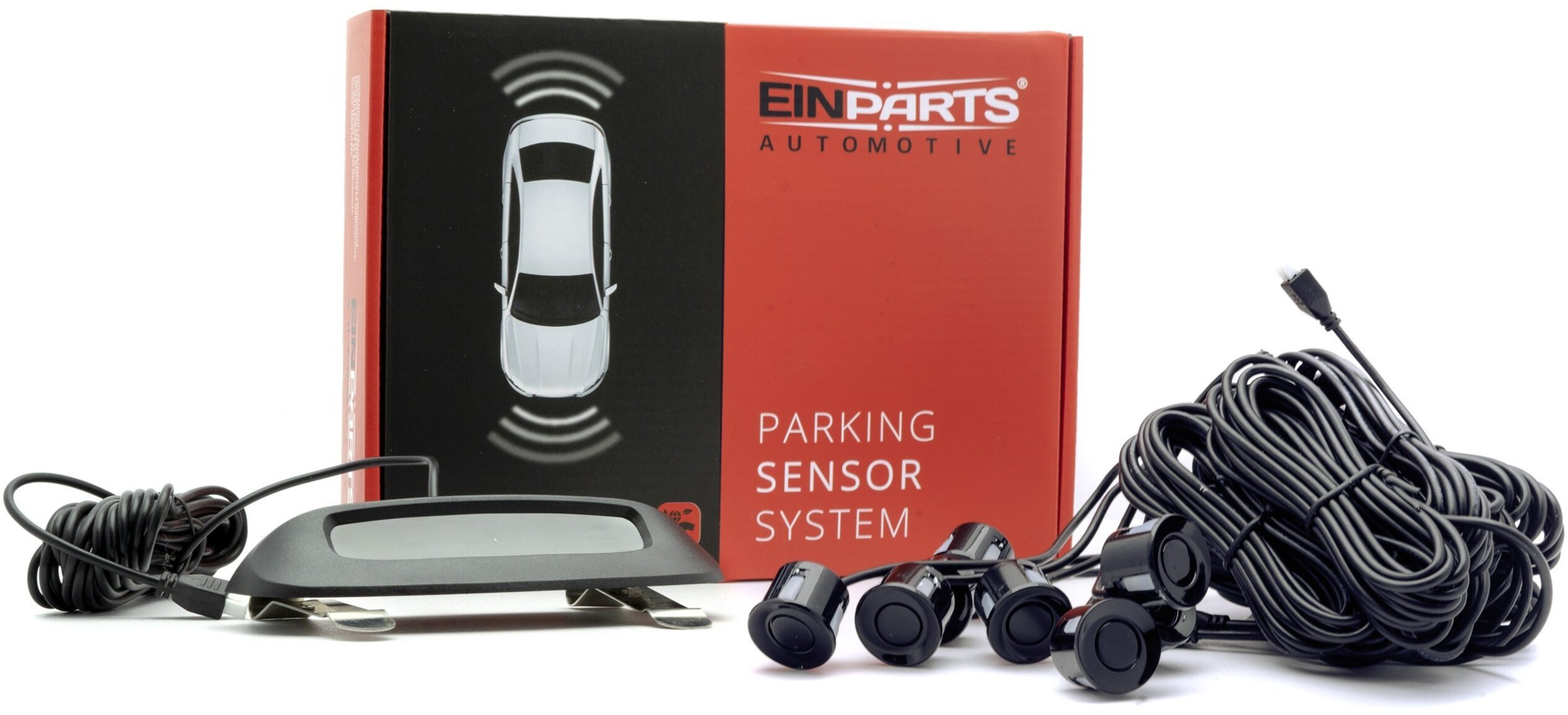 Einparts Automotive EINPARTS CZUJNIKI PARKOWANIA 8 SENSORÓW DO SAMOCHODÓW UNIWERSALNE PRZÓD TYŁ