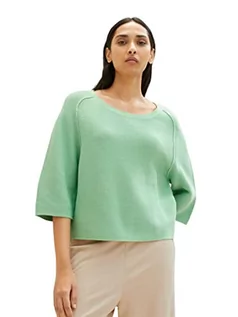 Swetry damskie - TOM TAILOR Damski sweter 1035302, 31034 - Okra Green, XXS - grafika 1