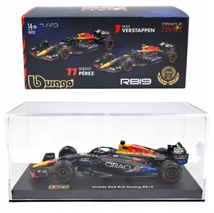 BOLID F1 Red Bull Racing RB19 Verstappen GP USA 2023 1:43 BBURAGO 18-38083 - Samochody i pojazdy dla dzieci - miniaturka - grafika 1