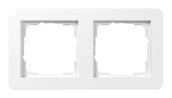 Klawisze i ramki - Gira Ramka podwójna E1 - biały połysk - miniaturka - grafika 1