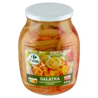 Warzywa w marynacie - Carrefour Extra Sałatka z zielonych pomidorów i papryki 840 g - miniaturka - grafika 1