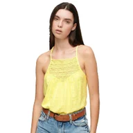 Koszulki i topy damskie - Superdry Koronkowy Letni Top Bez Rękawów - miniaturka - grafika 1