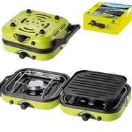 Kuchnia turystyczne i akcesoria - Kuchenka turystyczna na kemping podwójna DUAL COMPACT + GRILL MEVA - miniaturka - grafika 1