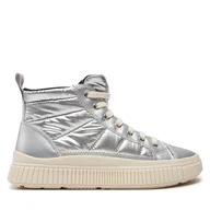 Buty dla dziewczynek - Sneakersy Geox J Laquinny Girl J46M3C 0LVNF C1007 S Srebrny - miniaturka - grafika 1