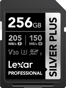 Karta Lexar Professional Silver Plus SDXC 256 GB Class 10 UHS-I/U3 V30 LSDSIPL256G-BNNNG - Karty pamięci - miniaturka - grafika 1