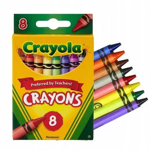 Kredki woskowe 8 kolorów Crayola - Kredki, ołówki, pastele i pisaki - miniaturka - grafika 1