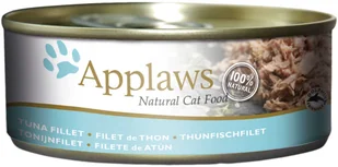 Zestaw Applaws w bulionie, 24 x 156 g - Filet z tuńczyka - Mokra karma dla kotów - miniaturka - grafika 1