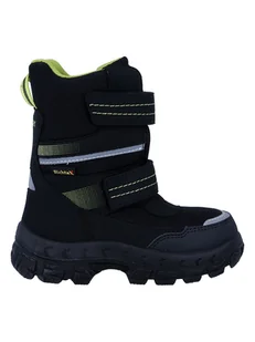 Richter Shoes Kozaki zimowe "Davos" w kolorze zielono-czarnym - Kozaki damskie - miniaturka - grafika 1