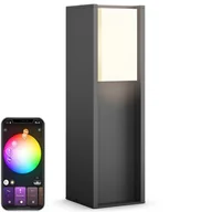 Systemy inteligentnych domów - Philips hue Lampa ścienna LED turaco, możliwość przyciemniania, ciepłe, białe światło, sterowana via App, kompatybilny z Amazon Alexa (Echo, Echo Dot) 915003761502 - miniaturka - grafika 1