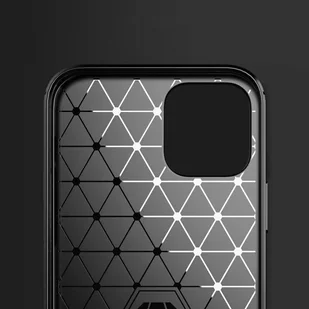 Carbon Case elastyczne etui pokrowiec iPhone 12 mini czarny - Etui i futerały do telefonów - miniaturka - grafika 6