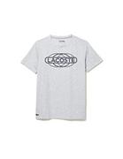 Koszulki męskie - Lacoste T-shirt męski, Srebrna Chiny, XS - miniaturka - grafika 1