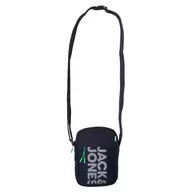 Torby męskie - Jack & Jones męska torba na ramię JACASHFORD Mesh, granatowa marynarka/szczegóły: Island Green, Navy Blazer/Szczegóły: island Green - miniaturka - grafika 1