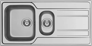 Pyramis Zlew ZEDA EXTRA 100x50) 1 1/2B 1D stal POLEROWANA 107164201) 107164201 - Zlewozmywaki - miniaturka - grafika 1