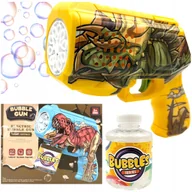 Bańki mydlane - Pistolet do baniek mydlanych bańki mydlane dinozaur pistolet dla dziecka - miniaturka - grafika 1