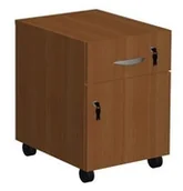 Meble do szkół i przedszkoli - Kontener do biurka typ D z szufladą i szafką 560x400x500 mm - miniaturka - grafika 1