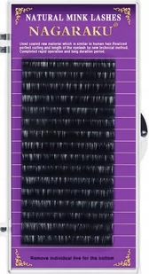 Project Lashes, Rzęsy Nagaraku Mink C 0,03 7mm, 16 Pasków - Sztuczne rzęsy i akcesoria - miniaturka - grafika 1