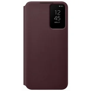 Samsung Etui Smart Clear View Cover do Galaxy S22 EF-ZS901CEEGEE Burgundowy - Etui i futerały do telefonów - miniaturka - grafika 1