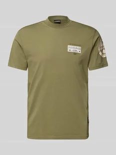 T-shirt z naszywką z logo model ‘AMUNDSEN’ - Koszulki męskie - miniaturka - grafika 1