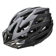 Kaski rowerowe - Meteor Kask rowerowy Marven S 52-56 cm szary/ciemnoszary/czarny 25166 - miniaturka - grafika 1