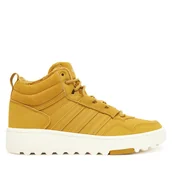Buty dla chłopców - Sneakersy adidas Hoops 4.0 Mid JQ5365 Żółty - miniaturka - grafika 1