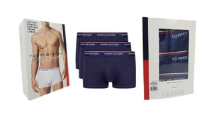 BOKSERKI MĘSKIE TOMMY HILFIGER GRANAT 3szt r. M - Spodenki męskie - miniaturka - grafika 1