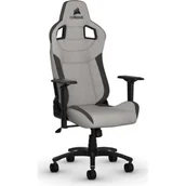 Fotele gamingowe - Corsair Corsair T3 RUSH - Grey/Charcoal Krzesło - Szary - Tkanina - Do 120 kg CF-9010031-WW - miniaturka - grafika 1