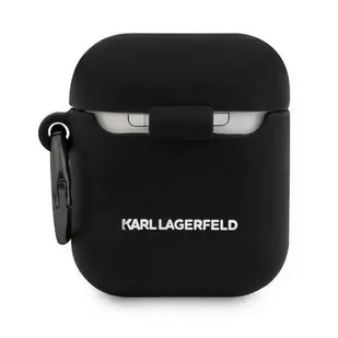Karl Lagerfeld KLACA2SILCHBK AirPods cover czarny/black Silicone Choupette - Akcesoria do słuchawek - miniaturka - grafika 2
