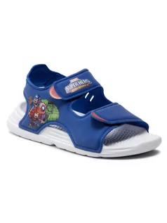 Buty dla dziewczynek - Adidas Sandały Swim Sandal C FY8938 Niebieski - grafika 1