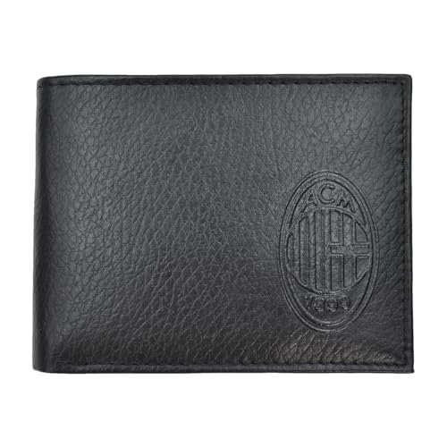 Ac Milan 143606 Milan, akcesoria podróżne - portfele unisex dla dorosłych, średnie, czarne, MEDIA