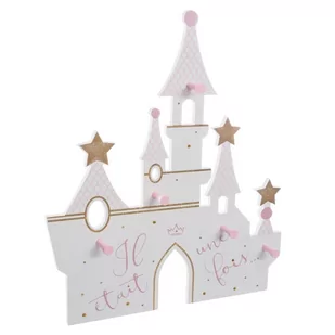 Atmosphera for kids Wieszak do pokoju dziecka ZAMEK 5 haczyków 45 cm 158823 - Wyposażenie pokoiku dziecięcego - miniaturka - grafika 1