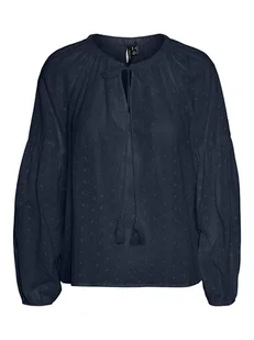 Vero Moda Bluzka "Katty" w kolorze granatowym - Bluzki damskie - miniaturka - grafika 1