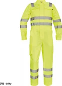 Odzież robocza - CERVA PATERNA HV męski roboczy kombinezon Hi-Vis z odblaskowymi taśmami - żółty 54 - miniaturka - grafika 1