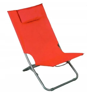 Resol MASTER PARTY LEŻAK PLAŻOWY CZERWONY - Leżaki ogrodowe - miniaturka - grafika 1