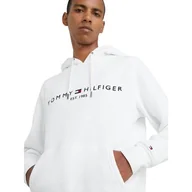 Bluzy męskie - TOMMY HILFIGER OCIEPLANA BLUZA MĘSKA LOGO BIAŁA r.XXL - miniaturka - grafika 1