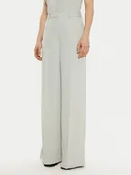 Spodnie damskie - Calvin Klein Spodnie palazzo K20K207876 Szary Wide Leg - miniaturka - grafika 1