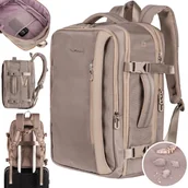 Plecaki - Plecak wielofunkcyjny podróżny do samolotu uniwersalny Khaki Wings - miniaturka - grafika 1