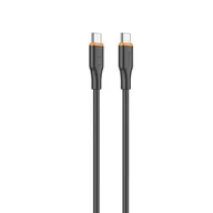 Kable USB - Kabel VIDVIE CB4031 Type C/Type C 60W, 1m czarny - miniaturka - grafika 1