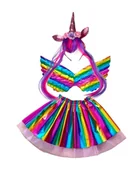 Stroje karnawałowe - STRÓJ KOSTIUM KARNAWAŁOWY JEDNOROŻEC UNICORN 3 - miniaturka - grafika 1