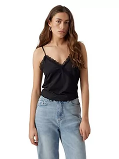 Koszulki i topy damskie - VERO MODA Vmditte Singlet Crop JRS Noos Top damski, czarny, XXL - grafika 1