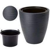 Donice - Doniczka okrągła Gobi 30 z wkładem Donica + wkład - miniaturka - grafika 1