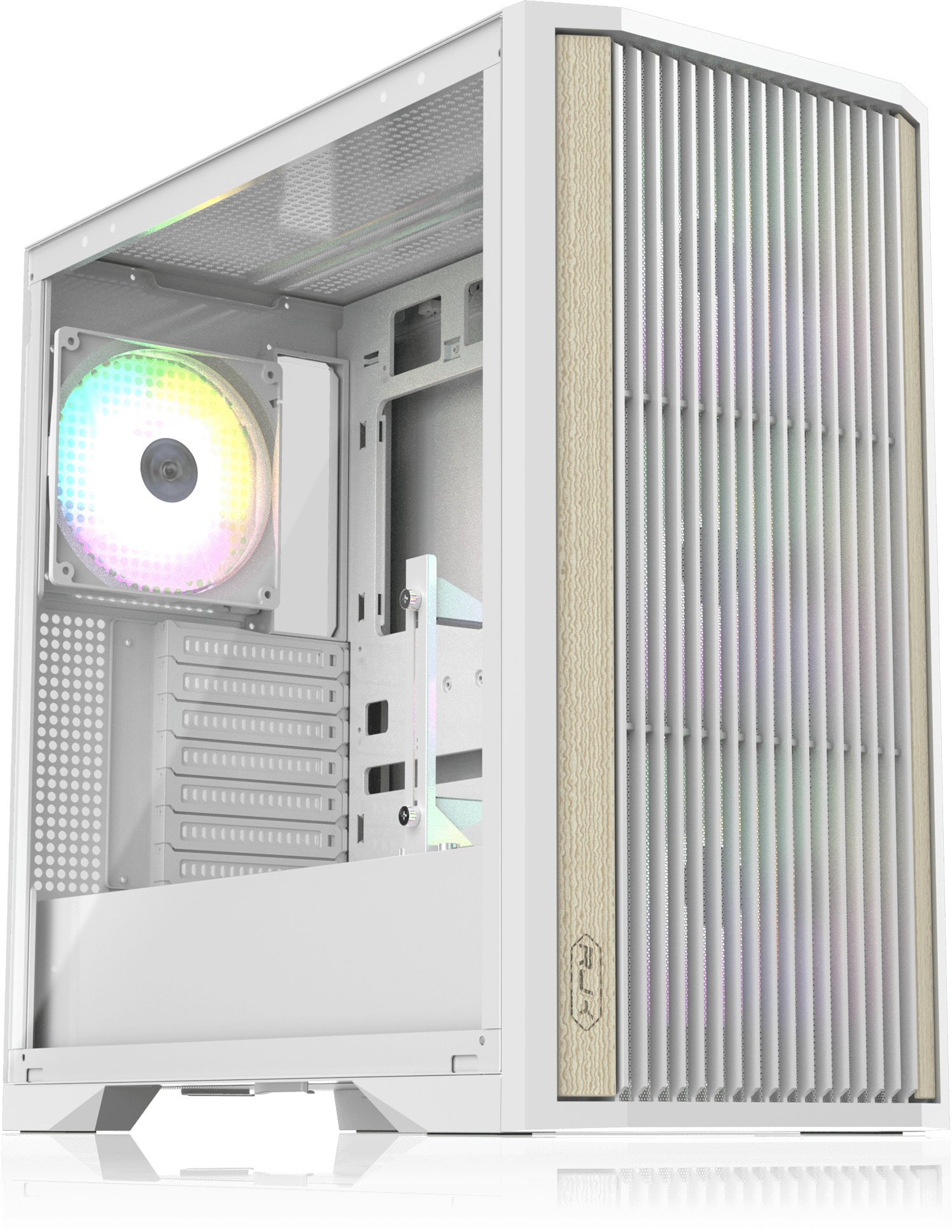 Obudowa Raijintek RAIJINTEK AGOS MAX-MS4, Tower case white, Tempered Glass